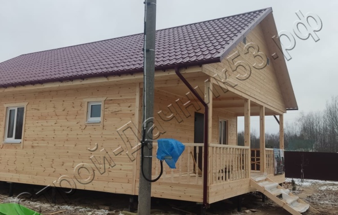 4 Каркасно-щитовой дом Д-6, 12х7.5м, 90  М², Московская область, Лотошинский район, деревня Макарово. (5)